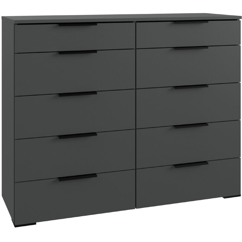 Hzuaneri Commode 138 Cm, Commode à 6 Tiroirs, Meuble De