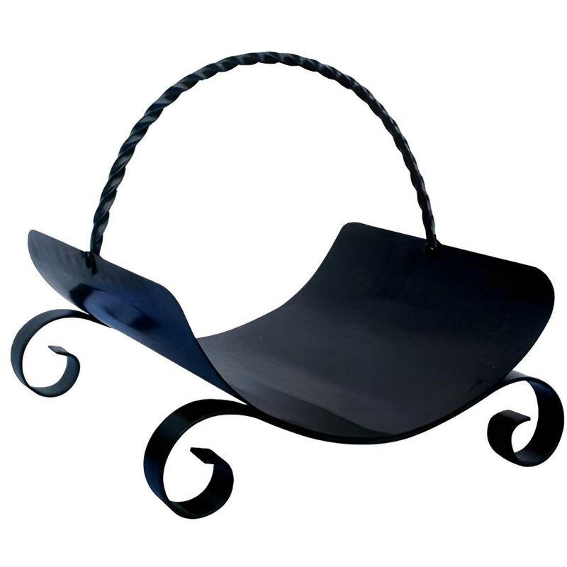 Porte-bûches Ancien En Fer Forgé - Longueur 65 Cm, France (occasion)