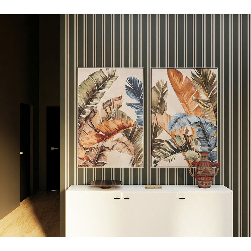 Tableau et toile Tableau Toile Decoration, Famille D'animaux Girafe  Colorée, 30x60cm, (Sans Cadre)