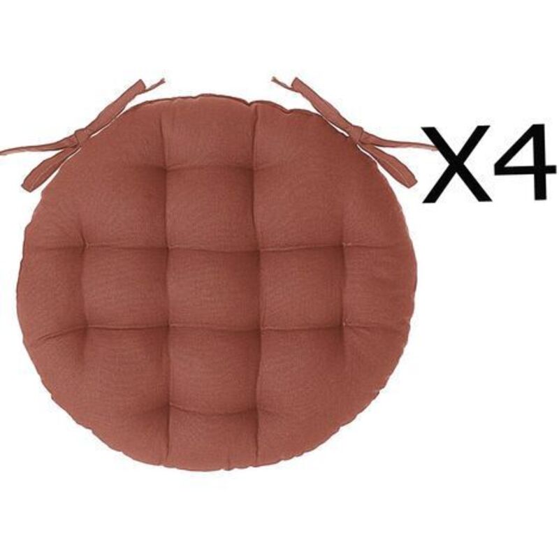 Lot de 4/2/1 Galettes de Chaise Carré 40x40/45x45/50x50cm Antidérapant