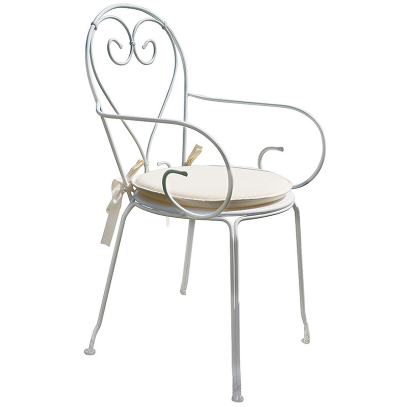 fauteuil de jardin avec dossier surélevé Chaise à bascule simple extérieure en fer forgé Vert 1126-YY 