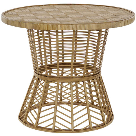 Table D'Appoint Thaiboo Main - Bois D'Acacia Massif - 51x27x27cm - Pièce Unique