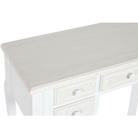 Bureau en mdf coloris blanc - longueur 90 x hauteur 78 x