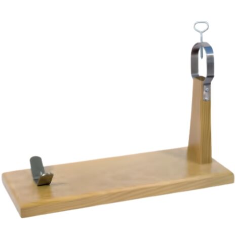 Support à jambon en bois coloris marron - Longueur 50 x Profondeur 19.5