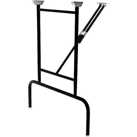 Lot de 2 Pieds de table pliants coloris Noir - 77,9 x 40,9 x 64 cm
