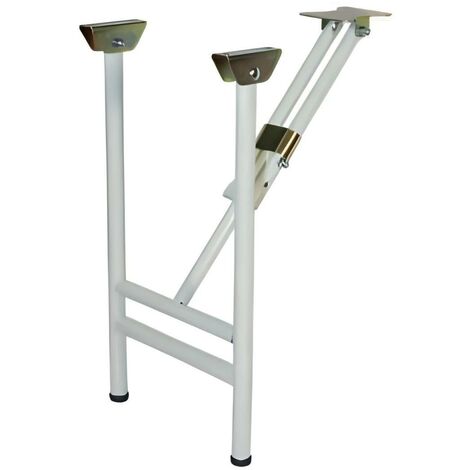 Lot de 2 pieds de banc pliants en plastique robuste – Dimensions 42,9 x 26,1 x 22,3 cm – Pour espaces modulables et événements extérieurs – Visiodirect