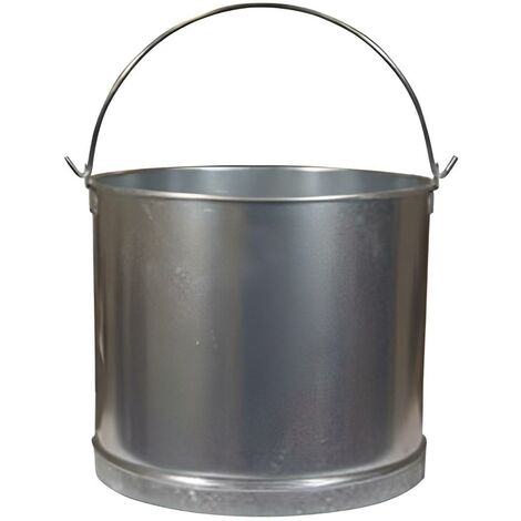 Seau en acier inoxydable 22L – Ø 32,5 cm x Hauteur 29 cm – Poignée soudée – Résistant aux chocs – Visiodirect