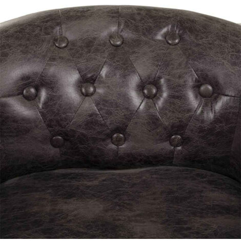 Sangle Anglaise Gatsby Chafeless En Cuir Rembourré - Marron Havane - 50 Pouces - Neuf