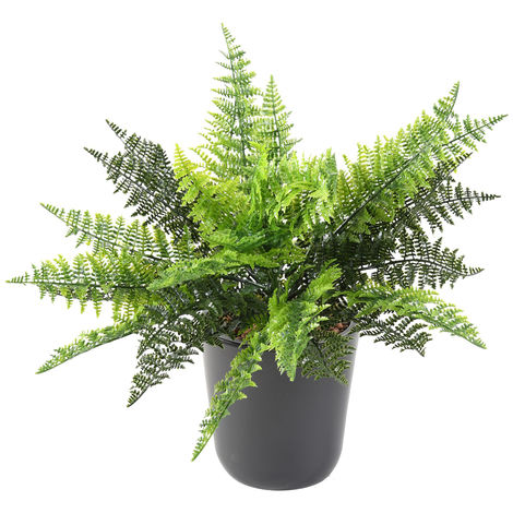 Plante artificielle haute gamme Spécial extérieur / Fougere artificielle -  Dim : 40 x 40 cm -PEGANE-