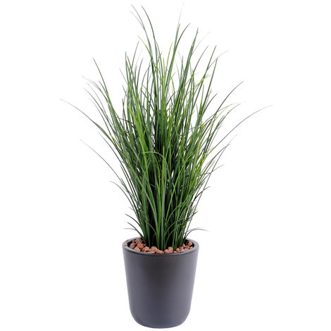 Plante artificielle haute gamme Spécial extérieur / Herbe artificielle -  Dim : 60 x 15 cm -PEGANE-