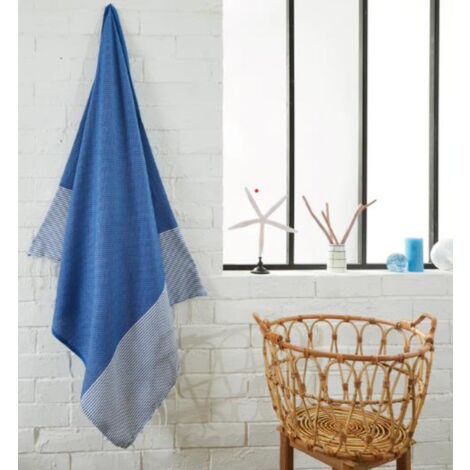 Serviette De Plage, Fouta Absorbante Nid D'abeille Coton 100 X 200 Cm 100 Coton Coloris Rouge