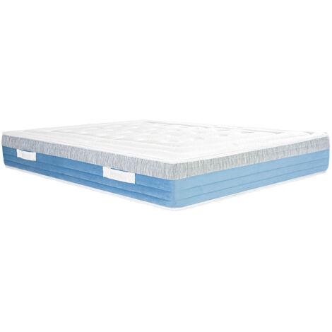 Matelas SENA 140x190 cm à ressorts ensachés, mousse mémoire de forme, indépendance du couchage, épaisseur 27cm (1/5)