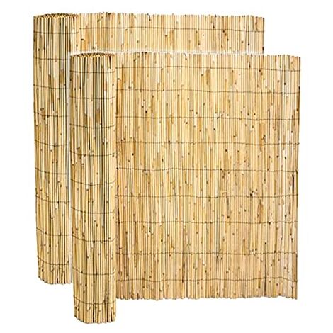 Canisse en bambou naturel 150 x 500 cm – Brise vue décoratif pour jardin et terrasse – Protection contre vent et soleil – Résistant aux intempéries – Visiodirect (1/5)