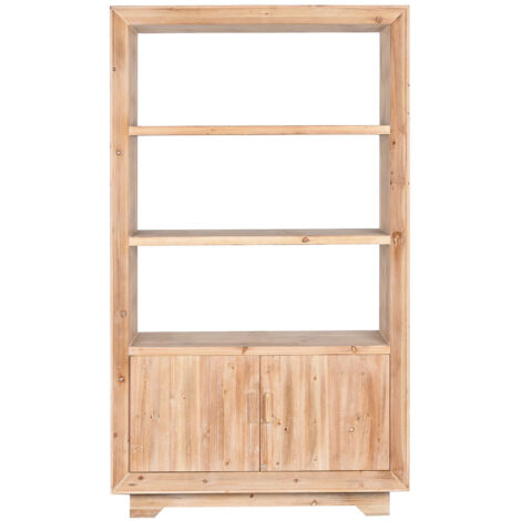 Etagère, meuble étagère en bois coloris naturel - longueur 100 x profondeur 40 x Hauteur 175 cm (1/5)