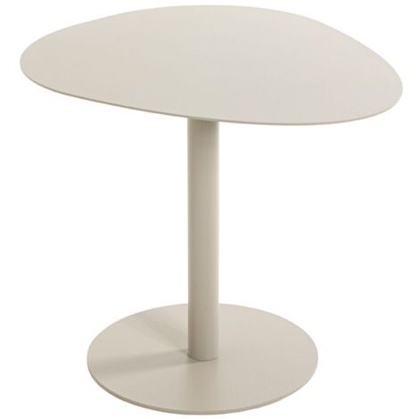 Table d'appoint table basse de salon en métal coloris gris - Longueur 51 x Profondeur 41 x Hauteur 42 cm (1/5)