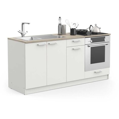 Meuble Bas Cuisine 180 Cm Avec Plan De Travail