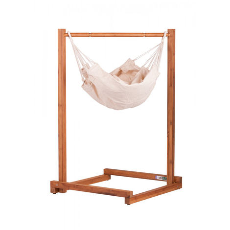 Set De Support Hamac Bebe Yokiko En Bois 65 X 65 X 110 Cm