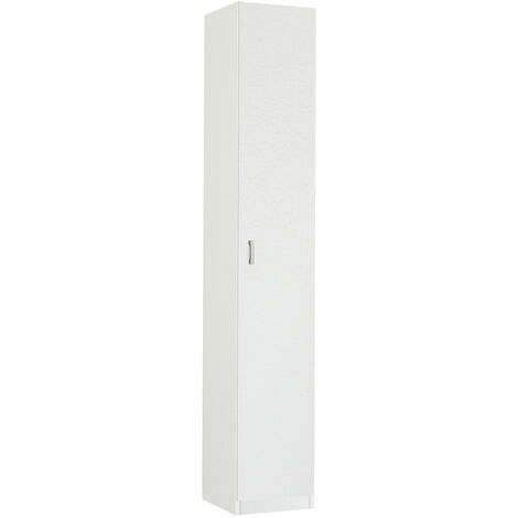 Armoire / meuble de rangement coloris blanc - Hauteur 180 x Longueur 60 x  Profondeur 35 cm