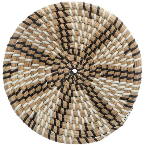 Lot de 3 décorations murales en roseau coloris beige - PEGANE-
