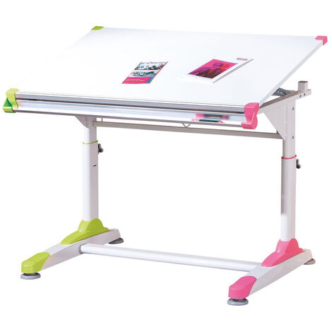 Bureau Pupitre Pour Enfant Coloris Blanc - Calum - Bureau