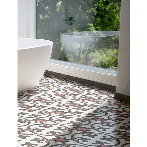 Mosaïque sol et mur en galets naturels crème pack de 1m² (11 dalles de  30x30 cm) OLA