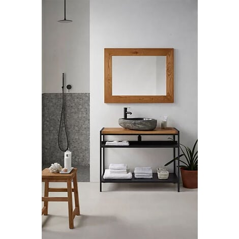 Carrelage de mosaïque/Plaque mosaïque mur et sol en marbre naturel coloris gris - 30 x 30 cm - PEGANE -