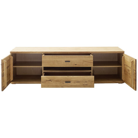 Meuble TV en chêne poutre bianco huilé - Longueur 175 x Hauteur 44 x Profondeur 44 cm | Leroy Merlin Meuble TV en chêne poutre bianco huilé - Longueur 175 x Hauteur 44 x Profondeur 44 cm | Leroy Merlin