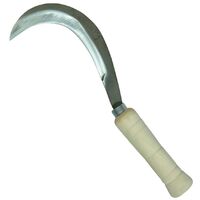Tranchet faucille canarien avec manche en bois coloris naturel - 27 cm