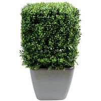 Plante artificielle haute gamme Spécial extérieur / Buis boule artificiel -  Dim : H.60 x D.47 cm - Plante artificielle et mini serre BUT