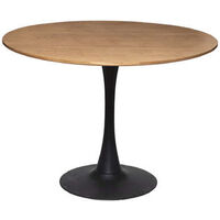 Table à manger ronde en bois coloris naturel - diamètre 102 x Hauteur 74 cm