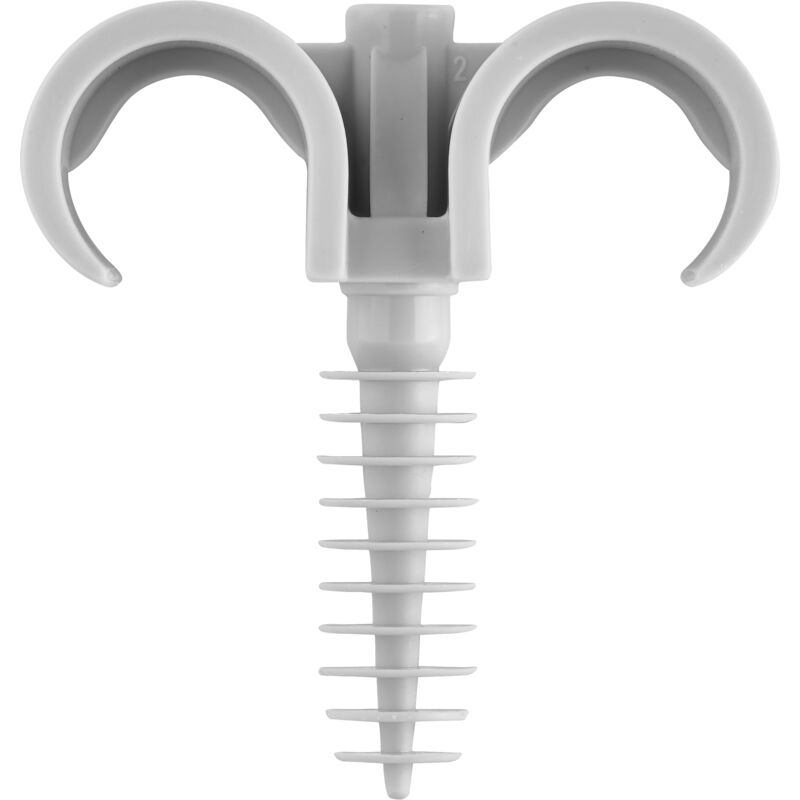 Clips ”parapluie” double avec cheville pour tubes IRL ou ICTA - 2 x