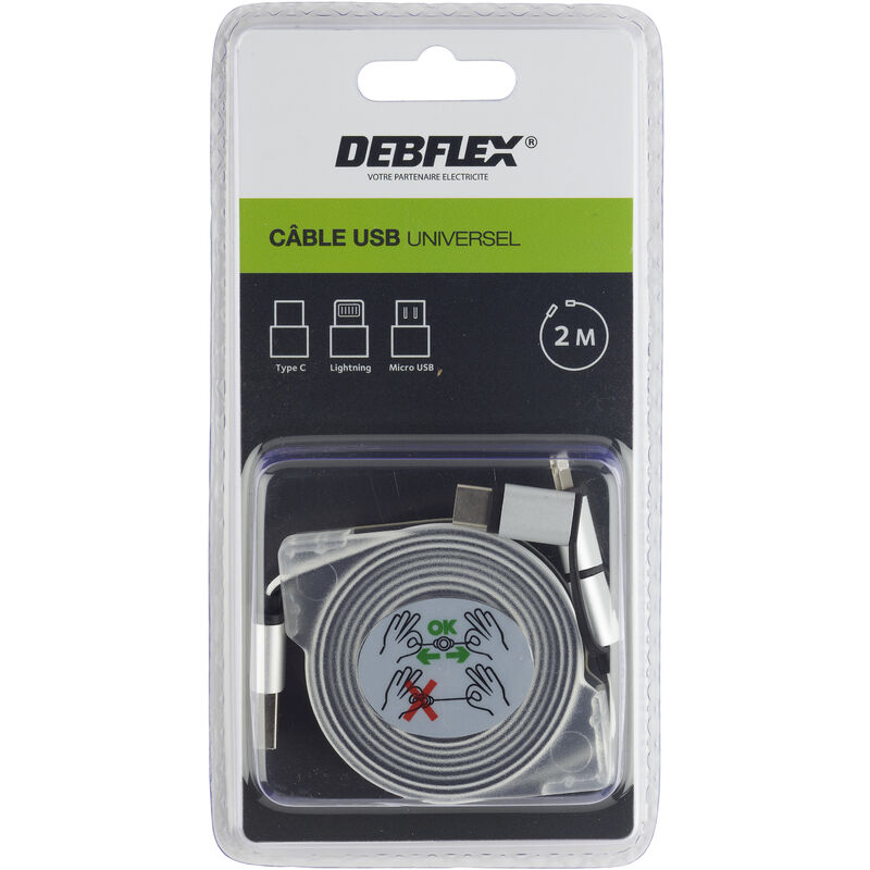 DEBFLEX Rallonge électrique - Prolongateur électrique - Rallonge