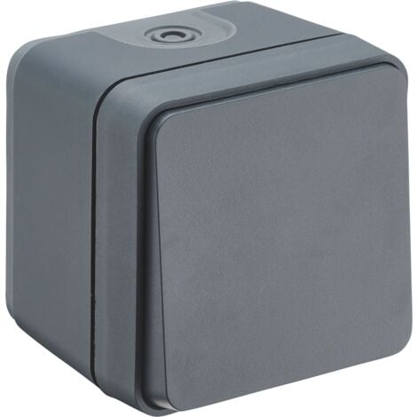 DEBFLEX - CYKLONE IP55 Bouton Poussoir Anthracite - 730427 - ORIGINE France