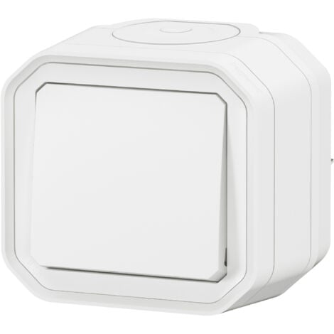 Legrand - Interrupteur ou va-et-vient Plexo complet saillie - blanc