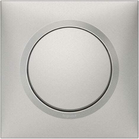 Legrand - Interrupteur ou va-et-vient dooxie 10AX 250V livré avec plaque carrée alu