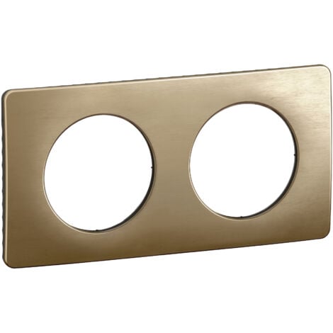 Legrand - Plaque Céliane 2 postes – finition Bronze Satiné