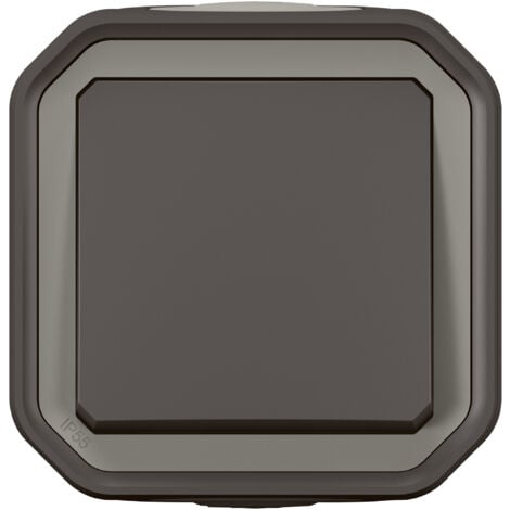 Legrand - Interrupteur ou va-et-vient Plexo complet saillie - anthracite