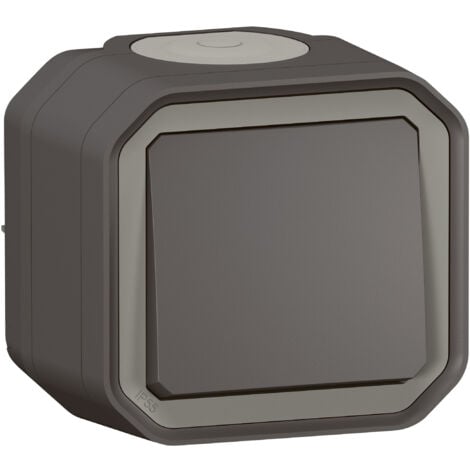 Legrand - Interrupteur ou va-et-vient Plexo complet saillie - anthracite