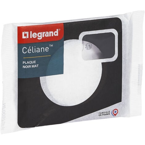 Legrand - Plaque Céliane 1 poste – finition Noir Mat