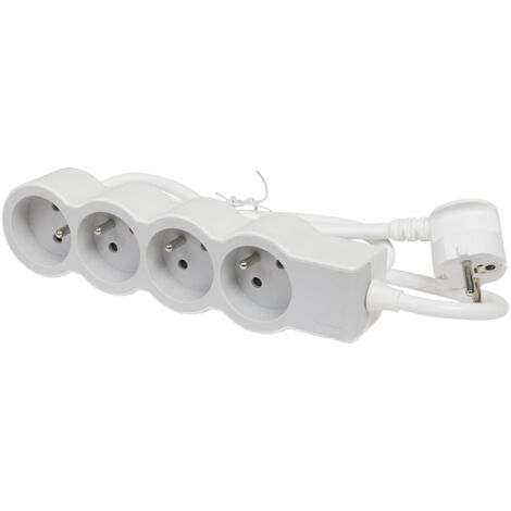 Rallonge multiprise standard 4x2P+T, câble de 3 mètres (1/5)