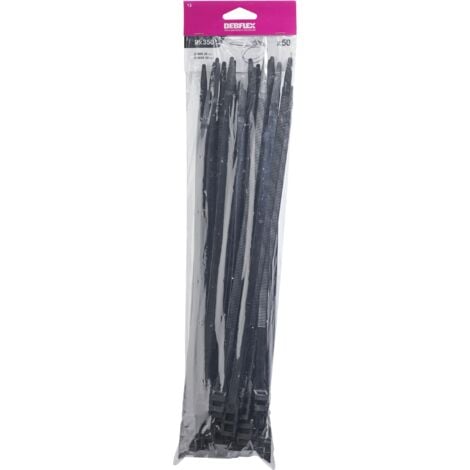 DEBFLEX - COLLIER AUTOBLOCANT 9X350 MM NOIR SACHET DE 50 - 709043