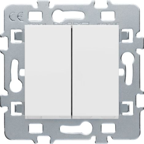 Unica - interrupteur bipolaire - 20a - 2 mod - blanc - méca seul