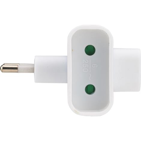 DEBFLEX - TRIPLITE LATERALE 2P 6A BLANC - 714780