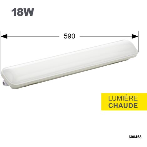 Réglette LED étanche IP65 60cm 18W