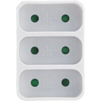 DEBFLEX - TRIPLITE FAÇADE 2P 6A BLANC - 714620