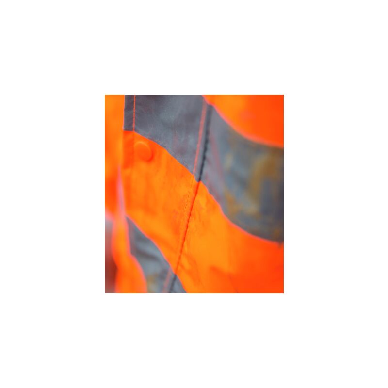 orange Wasserdichte Warnschutzjacke in Herrenübergrößen hergestellt nach EN-471