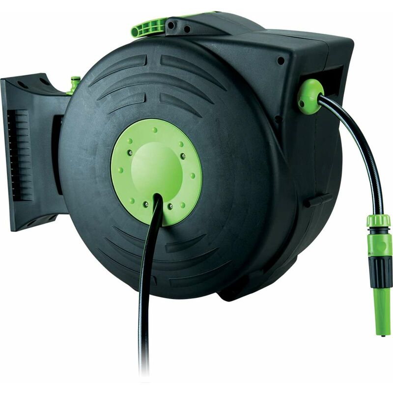 Avvolgitubo Per Officina E Garage Avvolgitubo Aria Compressa 30m - Tamburo Automatico Per Officina E Garage Avvolgitubo Automatico Parete