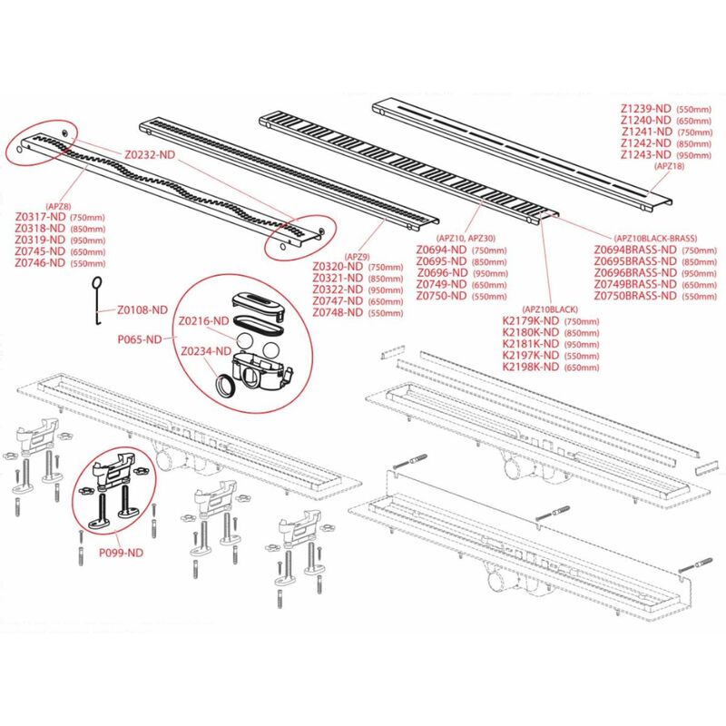 AICA ITALY 2in1 Canaletta di scarico doccia 150cm canalina doccia