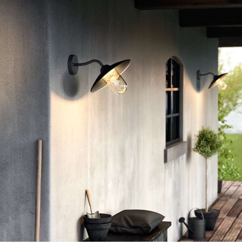 Philips Kinno Lampada Da Parete Esterna Con Sensore Di Movimento - Nero, IP44, Attacco E27