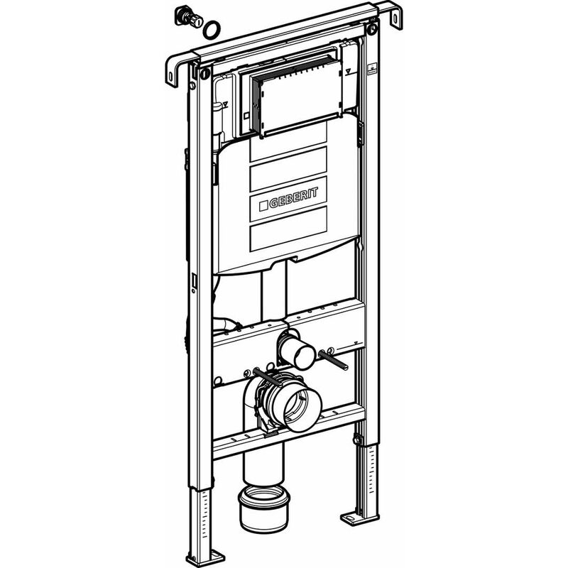 Geberit Duofix Sigma12 per wc sospesi cassetta di risciacquo ad incasso  pareti cartongesso